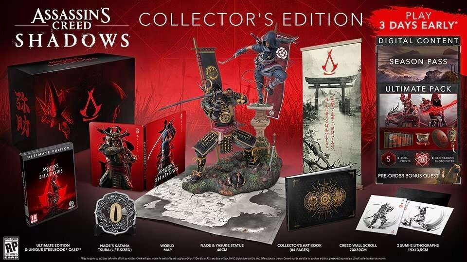 Assassin’s Creed Shadows Collector’s Edition Preorders Are Live, Exclusive To GameStop