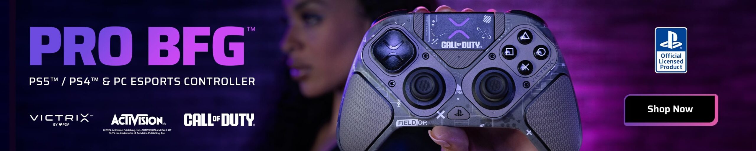 PDP Victrix Pro BFG Wireless Controller: Call of Duty - Field Op - PlayStation 5, PlayStation 4, & Windows 10/11 PDP Victrix Pro BFG Wireless Controller: Call of Duty - Field Op - PlayStation 5, PlayStation 4, & Windows 10/11
